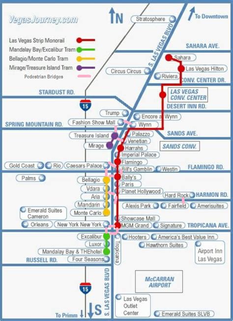 Las Vegas Tram Map – Map Of The World