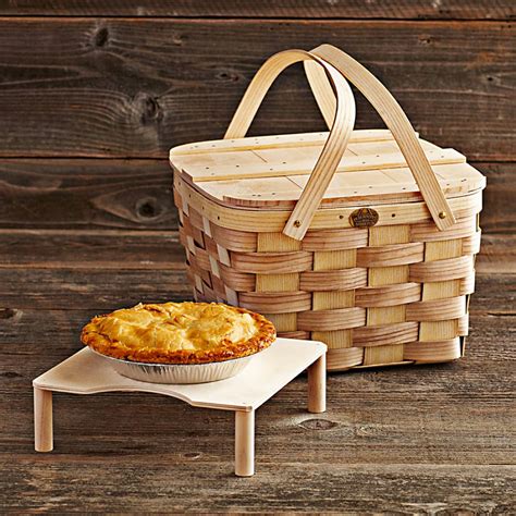 Wooden Pie Basket - The Green Head