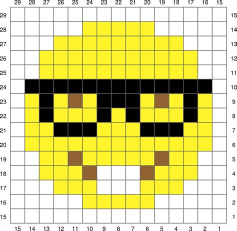 Emoji Pixel Art Grid