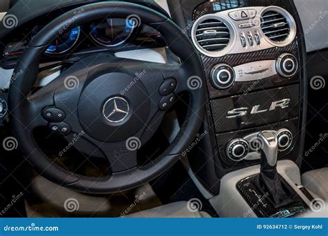 Interior of the Mercedes-Benz SLR McLaren. Editorial Photography - Image of europe, exhibition ...