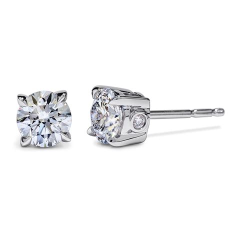 Atelier Swarovski DIAMA Essentials Swarovski Created Diamond Stud Earrings in White Gold, 0.70 ...