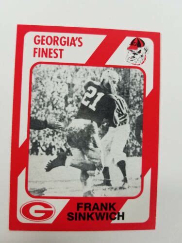 Frank Sinkwich Georgia Bulldogs UGA Dawgs 89 Collegiate Collection ...