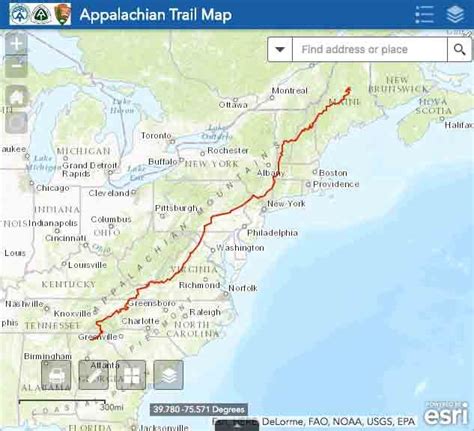 ATC w/ interactive map & other helpful info | Appalachian trail map ...