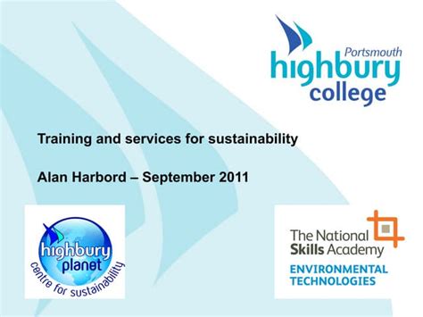 Highbury College Courses Avaliable to Businesses; Alan Harbord | PPT