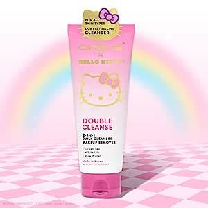 Amazon.com: The Crème Shop x Hello Kitty Double Cleanse 2-In-1 Facial Cleanser : Beauty ...