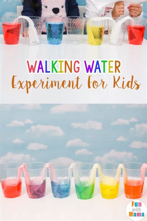 Walking Water Experiments For Kids - Fun with Mama