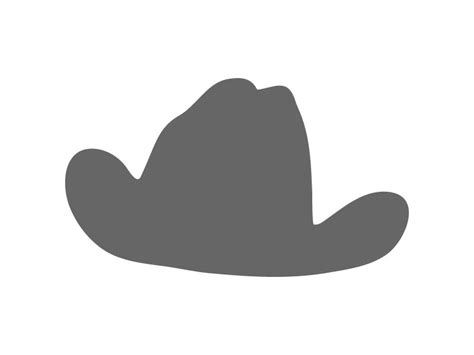 Cowboy Hat Stencil | Craftcuts.com