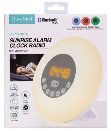 NuvoMed™ Bluetooth Sunrise Alarm Clock Radio, 1 ct - Kroger