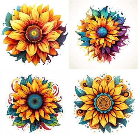 Sunflower Tattoo - The Bridge Tattoo Designs