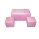 Pink Storage Bench with 2 Ottomans - Free Shipping Today - Overstock - 15267951