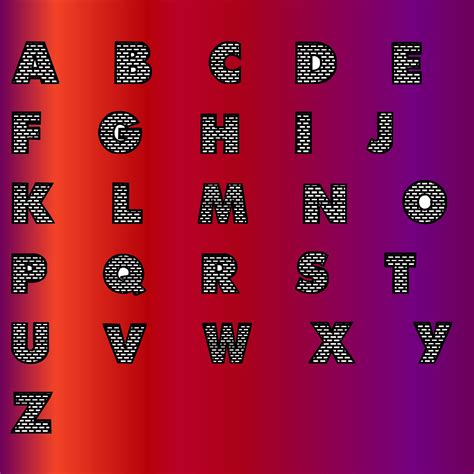 Alphabet With Gradient Background Free Stock Photo - Public Domain Pictures
