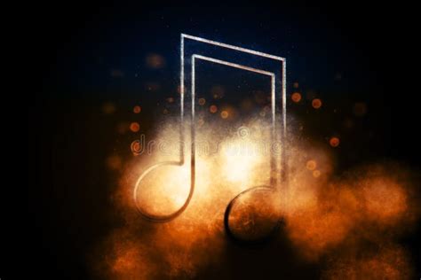 Beamed Eighth Note Symbol, Music Background Stock Illustration ...