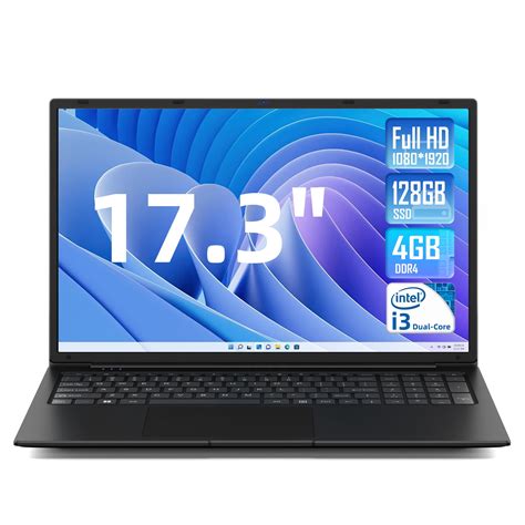 SGIN 17.3in 4gb DDR4 128gb SSD Windows 11 Laptop FHD IPS 1920 x 1080 ...