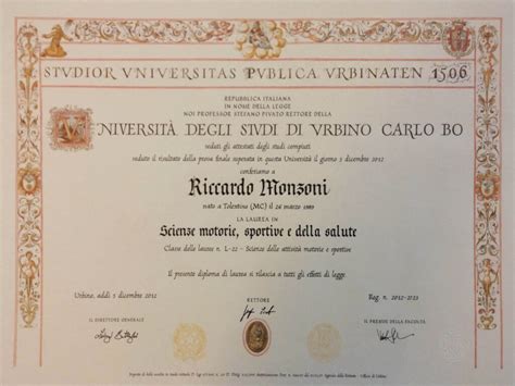 Laurea Triennale – Riccardo Monzoni