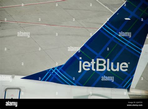 JetBlue airlines tail colors Stock Photo - Alamy