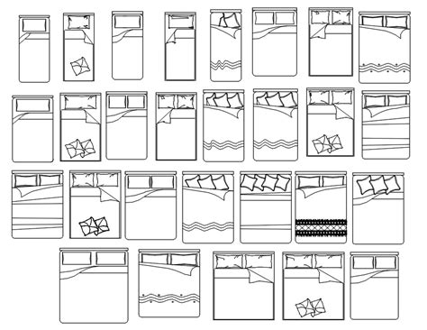 Bed CAD Blocks Free DWG File - Cadbull