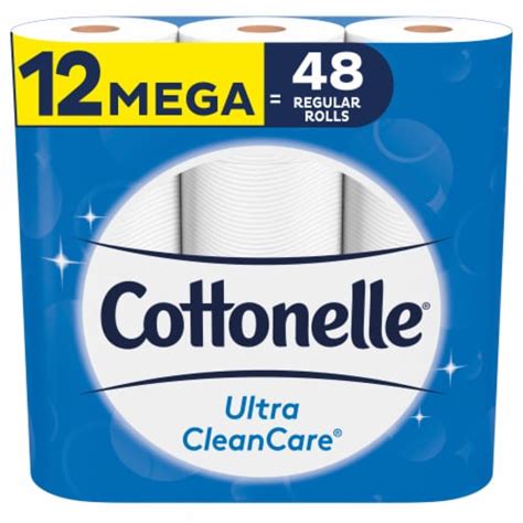 Cottonelle® Ultra CleanCare® Mega Roll Toilet Paper, 12 ct - QFC