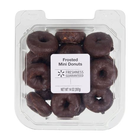 Freshness Guaranteed Chocolate Frosted Mini Donuts, 14 oz, 18 Count ...