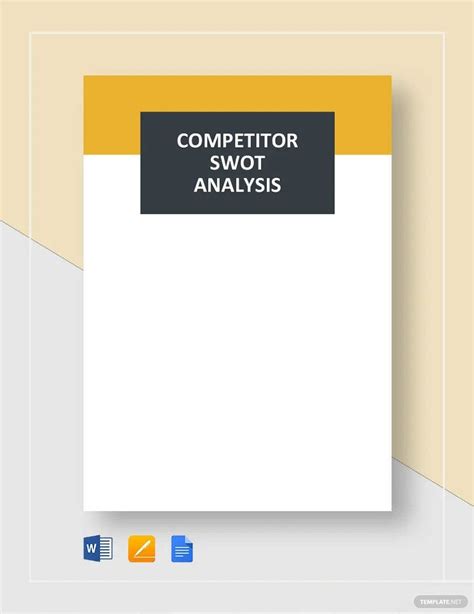 Competitor SWOT Analysis Template in Pages, Word, Google Docs - Download | Template.net