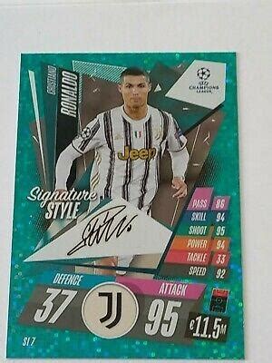 Cristiano Ronaldo Signature Style Match Attax Extra 2020/21, Hobbies ...