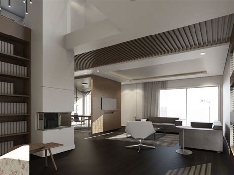 Contemporary Interior Design rendered with Revit 3D model | CGTrader