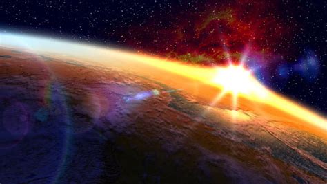 Space 3D Screensavers - Orbital Sunset