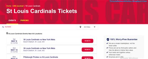 ST. LOUIS CARDINALS TICKETS PRICE NEWS INFORMATION SCHEDULE