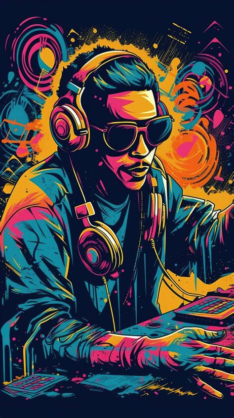 DJ playing music mobile wallpaper