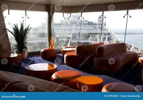 Cruise Ship. Exterior and Interior Stock Photo - Image of services, crane: 18392486