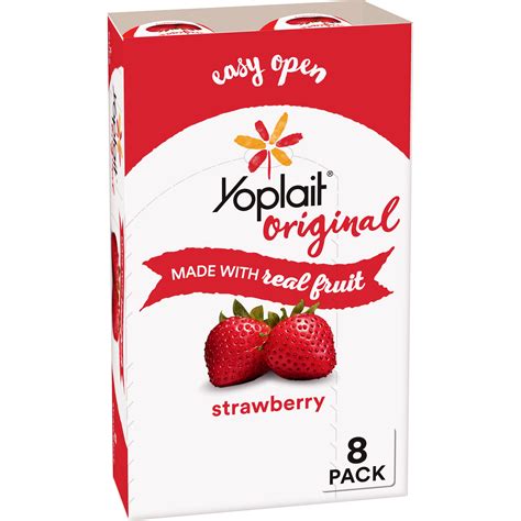 Yoplait Original Yogurt, Strawberry, 8 ct, 48 oz - Walmart.com - Walmart.com