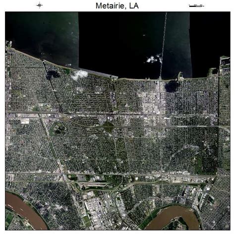 Aerial Photography Map of Metairie, LA Louisiana