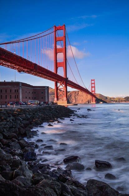 Premium Photo | Golden gate bridge during sunset