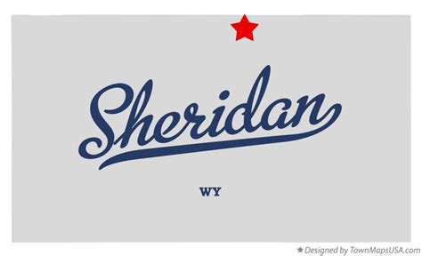 Map of Sheridan, WY, Wyoming