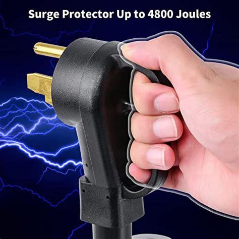 RV Surge Protector 50 Amp, briidea Camper Surge Protector with LED Indicator Light, 4800 Joules ...