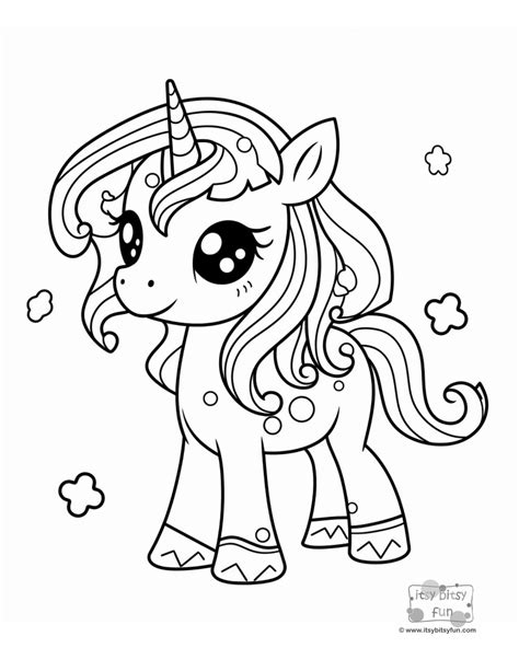 Free Printable Unicorn Coloring Pages - Itsy Bitsy Fun