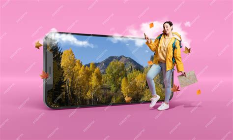 Premium Photo | Mobile screen frame collage