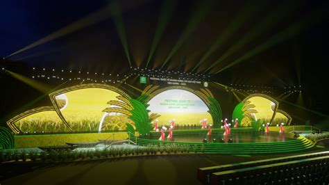 STAGE DESIGN, EVENT DESIGN 3D FESTIVAL LÚA GẠO VN :: Behance