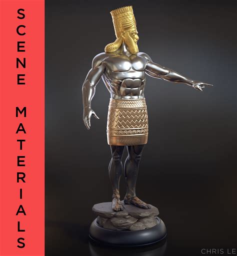 Daniel 2 Statue King Nebuchadnezzar 3D printable model 3