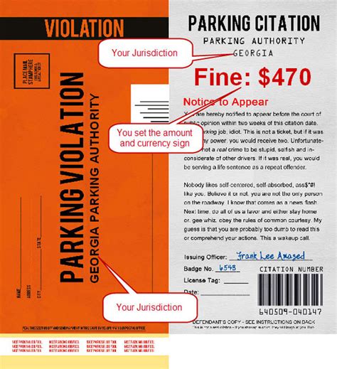 Free Printable Fake Parking Tickets | Paul Smith