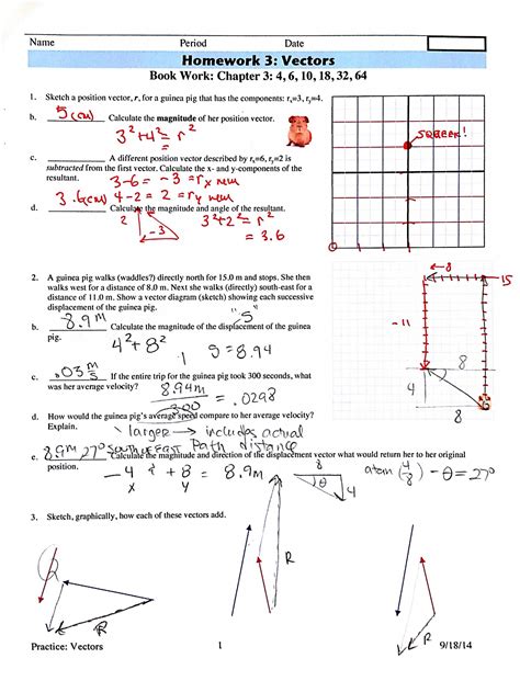 Vector Addition Worksheet Physics