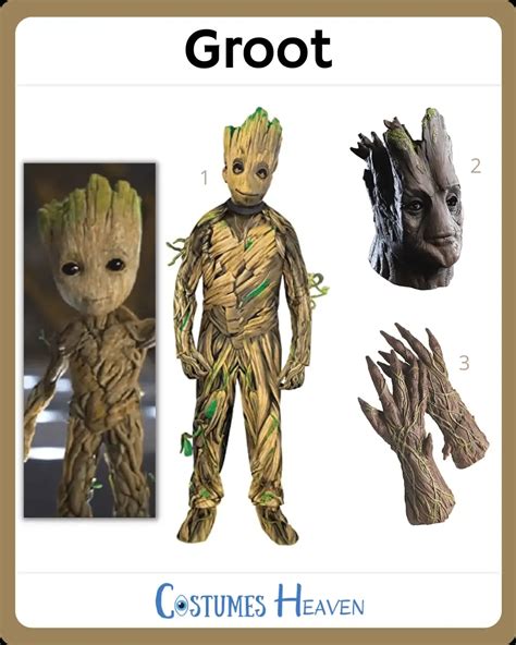 Groot Costume For Cosplay & Halloween 2024