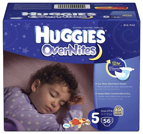 Huggies Overnites Diapers, Size 5, 52 ct | Baby diapers, Getting baby to sleep, Diaper