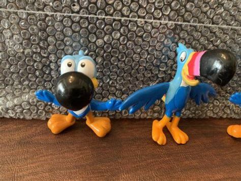 TOUCAN SAM Nephews FRUIT LOOPS KELLOGG CEREAL PROMO FIGURE Lot FROOT PVC Bendy | #4542397651