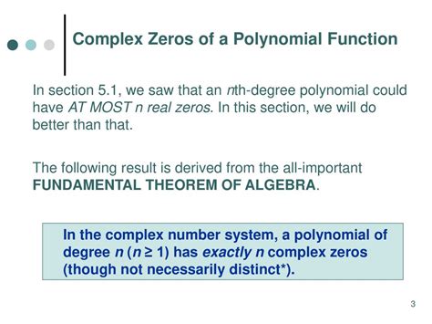 5.6 Complex Zeros; Fundamental Theorem of Algebra - ppt download