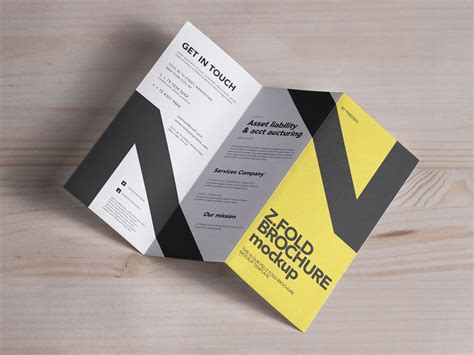 Z Fold Brochure Mockup