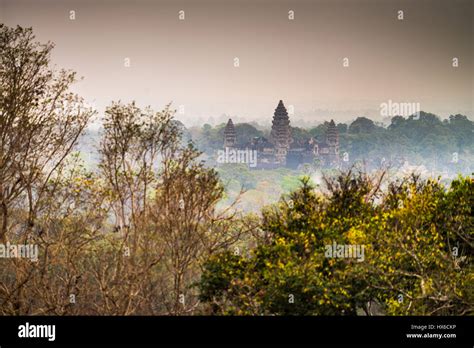 Aerial view of the Angkor Wat temple, Angkor, Cambodia, Asia Stock Photo - Alamy