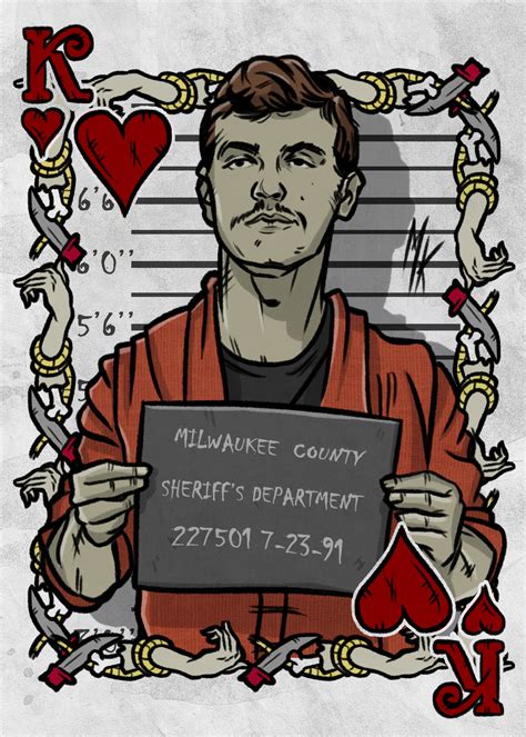 ArtStation - "The most famous killers" playing cards. Jeffrey Dahmer