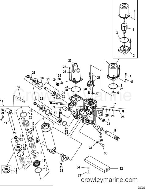 POWER TRIM COMPONENTS - 2007 Mercury Outboard 150 [CXL 4] 1150V24EB | Crowley Marine