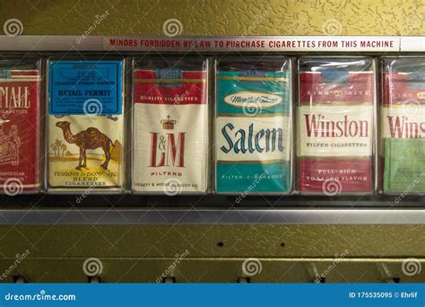 Pack of Various Brands of Cigarettes Editorial Image - Image of retro, industry: 175535095