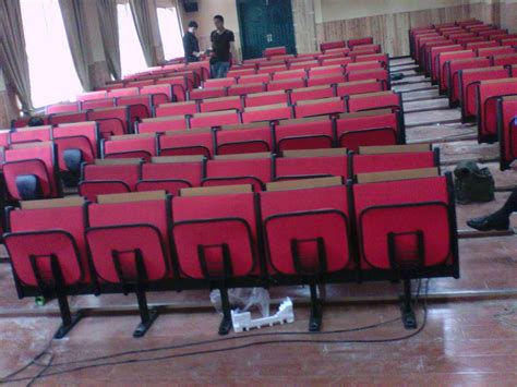 Wooden Lecture Hall Chair School Auditorium Training Chair With Writing ...